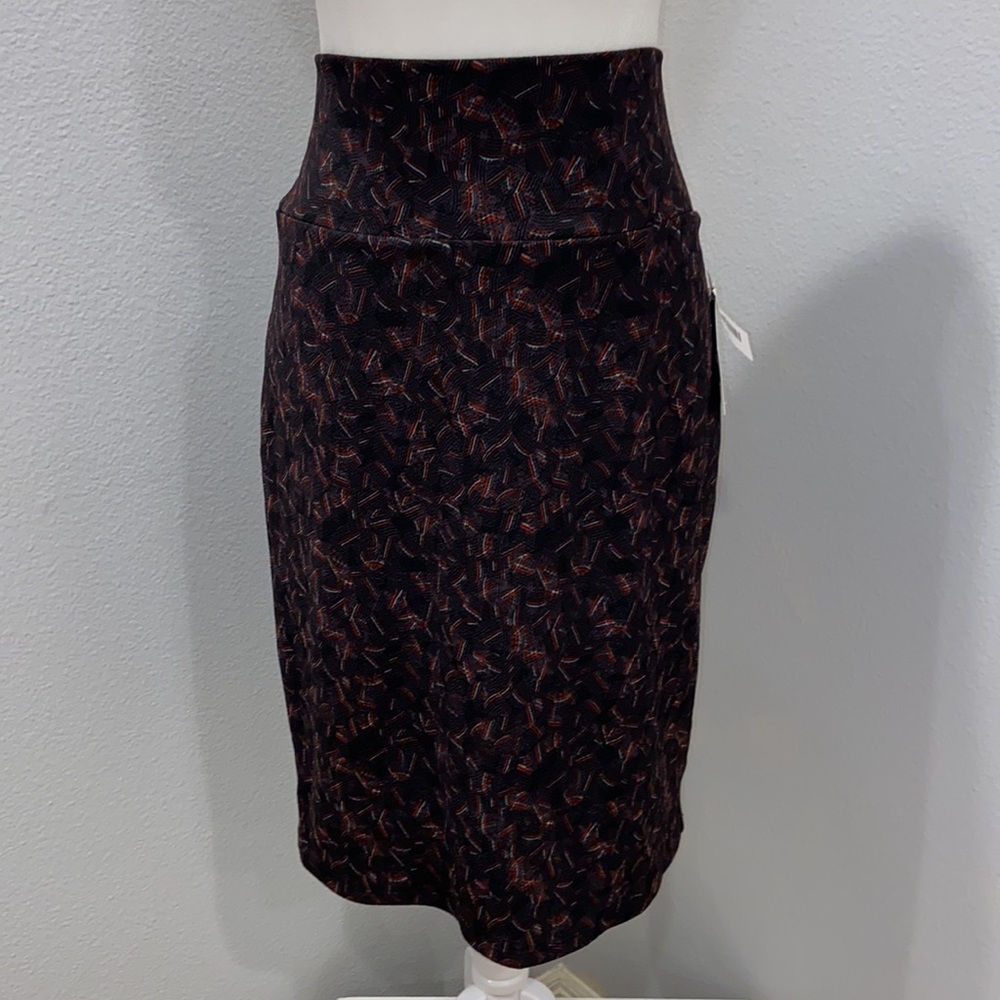 LuLaRoe Cassie Stretch Pencil Skirt Black NWT sz L